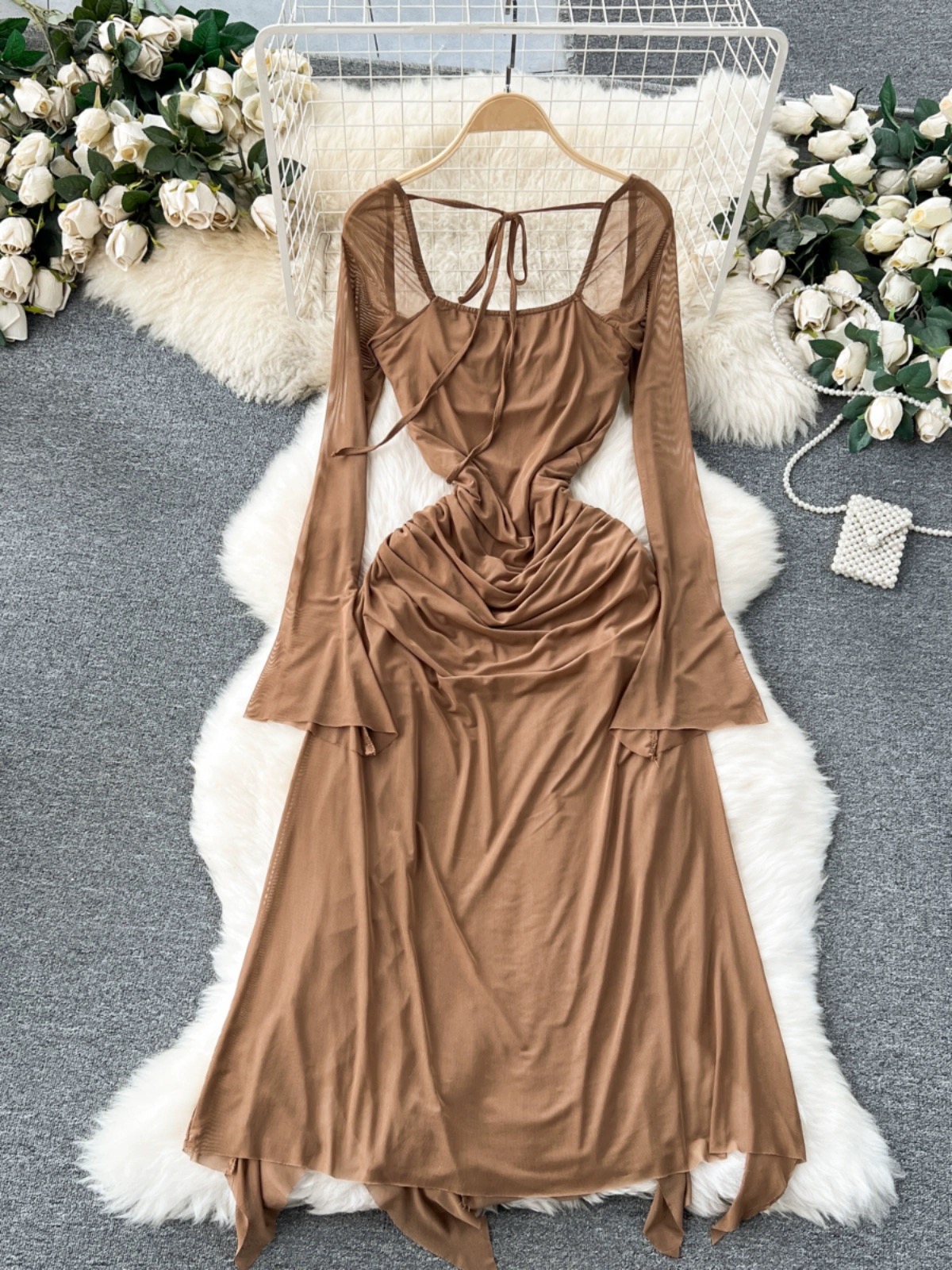 Lasting love ruffle dress CD902 images